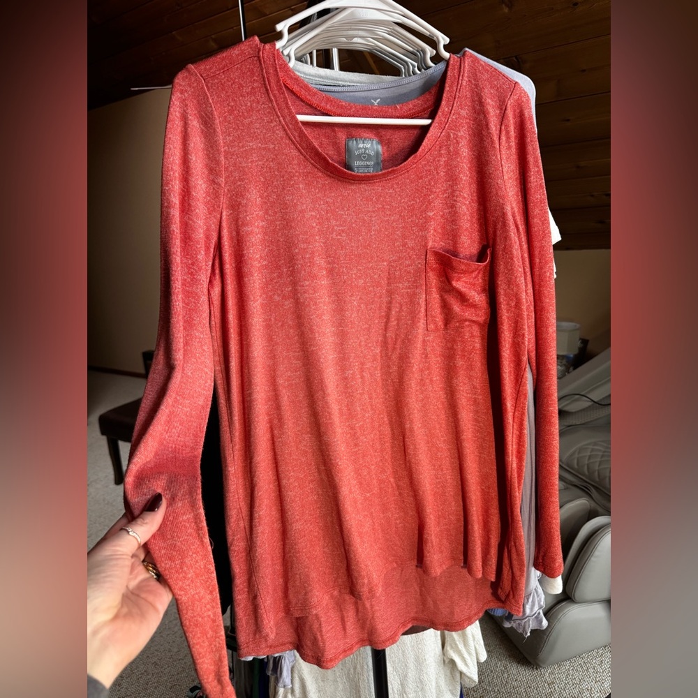 Aerie Just Add Leggings Long Sleeve Tee